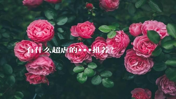 有什么超虐的***推荐？